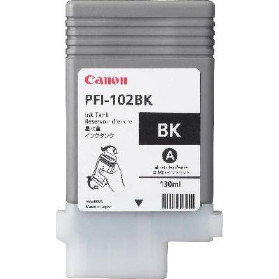 Canon  INK TANK PFI102BK DYE BLACK (0895B001AA)