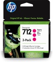 [6657935] HP 712 MAG INK CART 3PK (3ED78A)