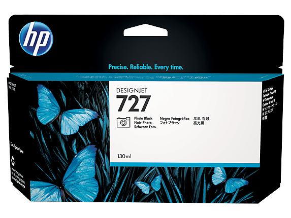 HP 727 130-ml Photo Black DesignJet Ink Cartridge (B3P23A)