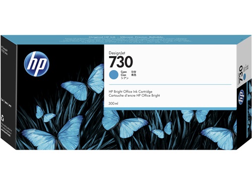 HP 730 300ML CYAN INK CARTRIDGE (P2V68A)