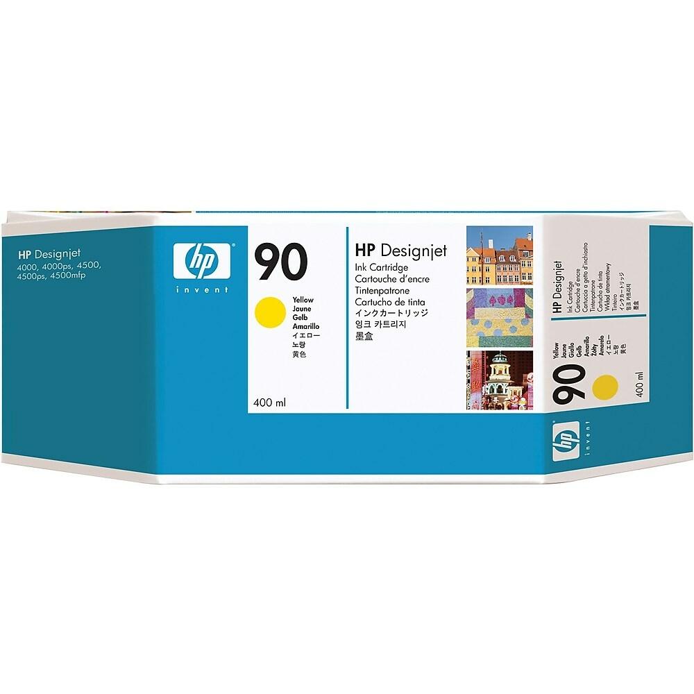 HP NO.90 INKJET CART, YELLOW, 400ML (C5065A)