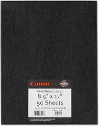 [4318167] Canon Fine Art Natural White Paper (Matte, 230 gsm) for Inkjet - 8.5x11&quot; (Letter) - 50 Sheets (0850V059)