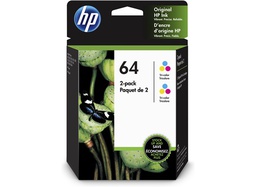 [6559162] HP 64 ORIG INK CART TRICLR 2PK (6ZA55AN#140)