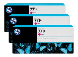 [5100805] HP 771A MAGENTA INK CARTRIDGE 3PACK (B6Y41A)
